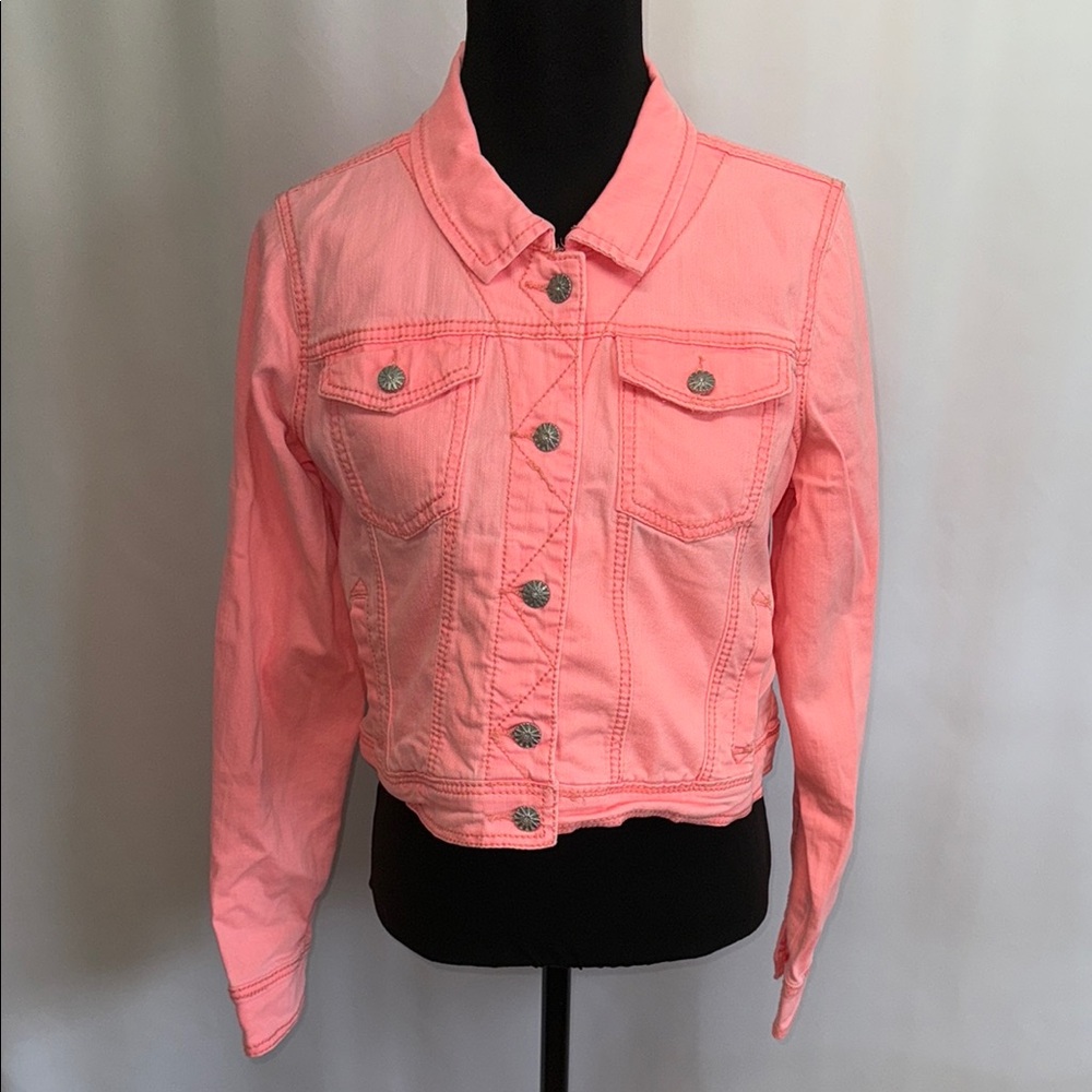 Women's Pink Denim Jacket
